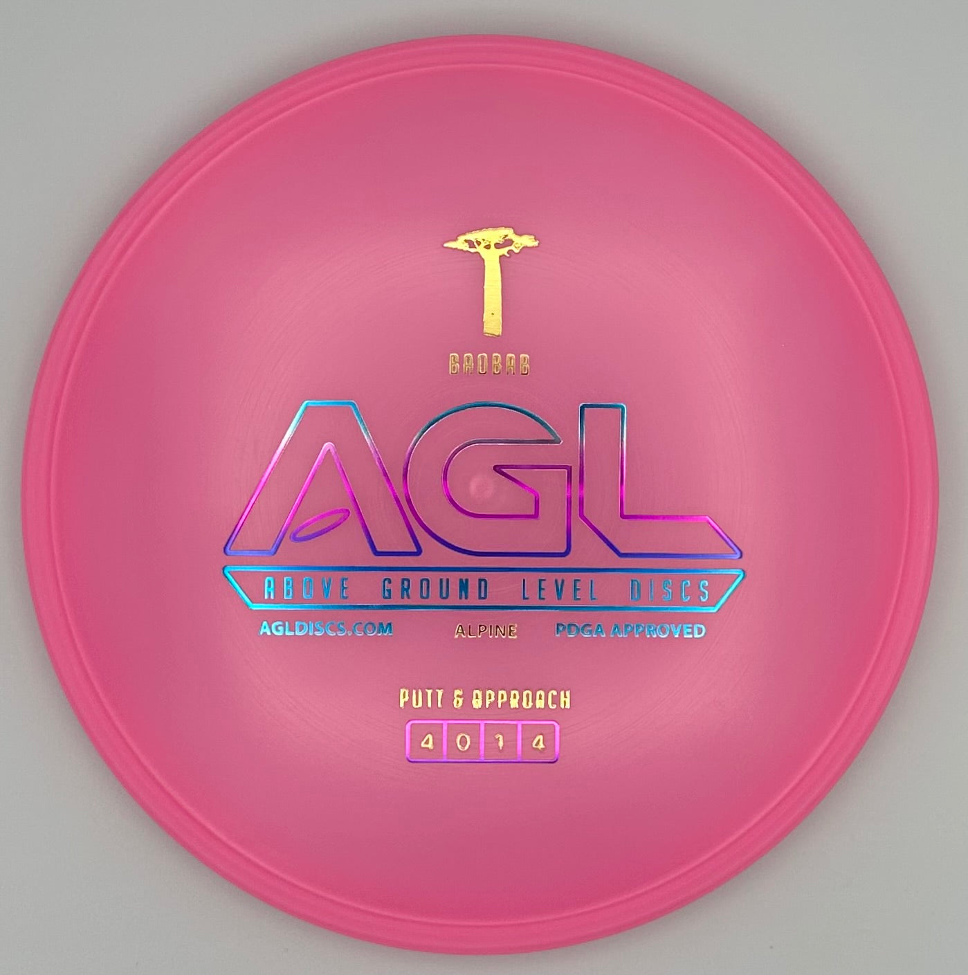 AGL Discs - Bubble Gum Pink Alpine Baobab (AGL Bar Stamp)