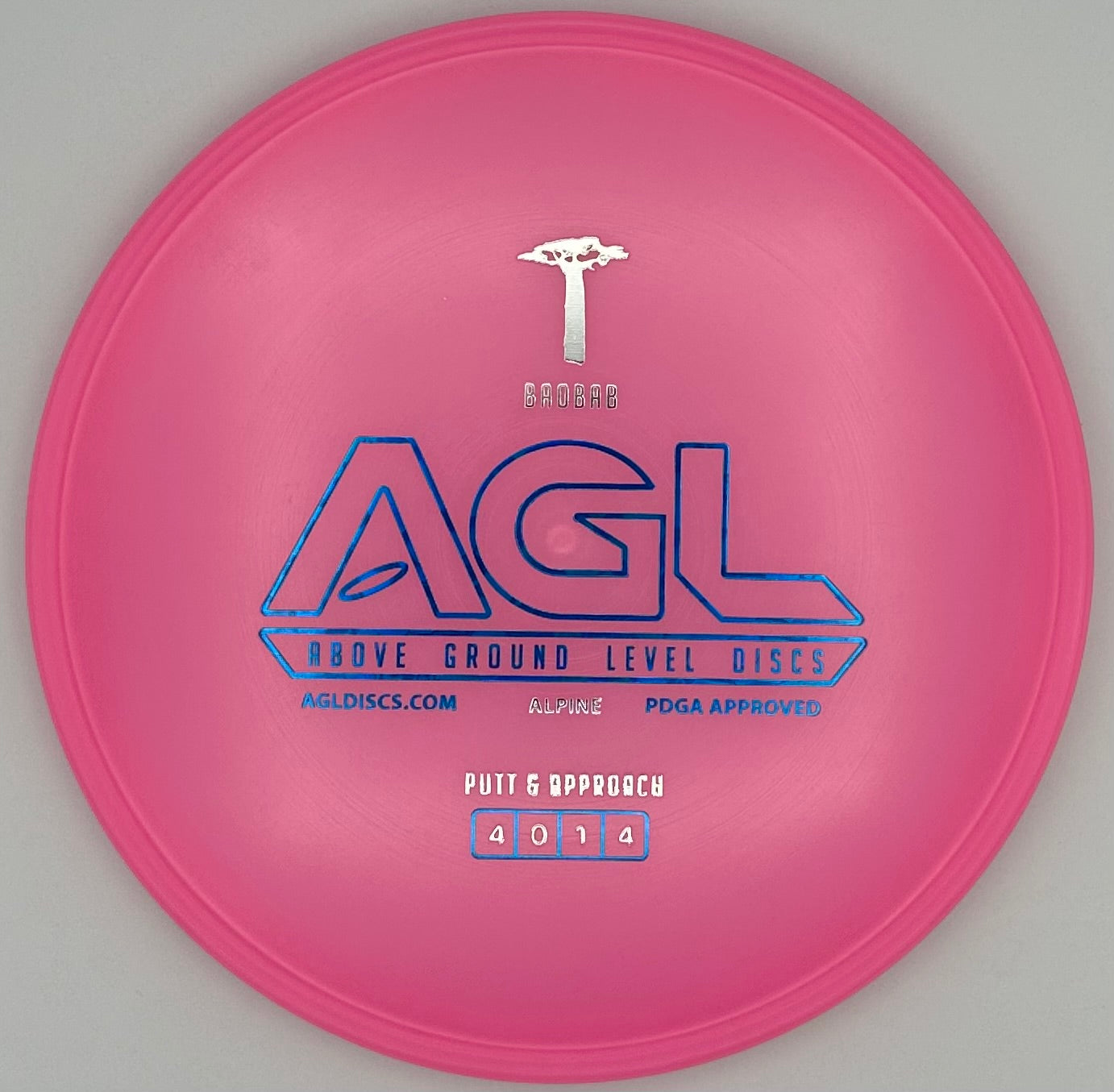 AGL Discs - Bubble Gum Pink Alpine Baobab (AGL Bar Stamp)