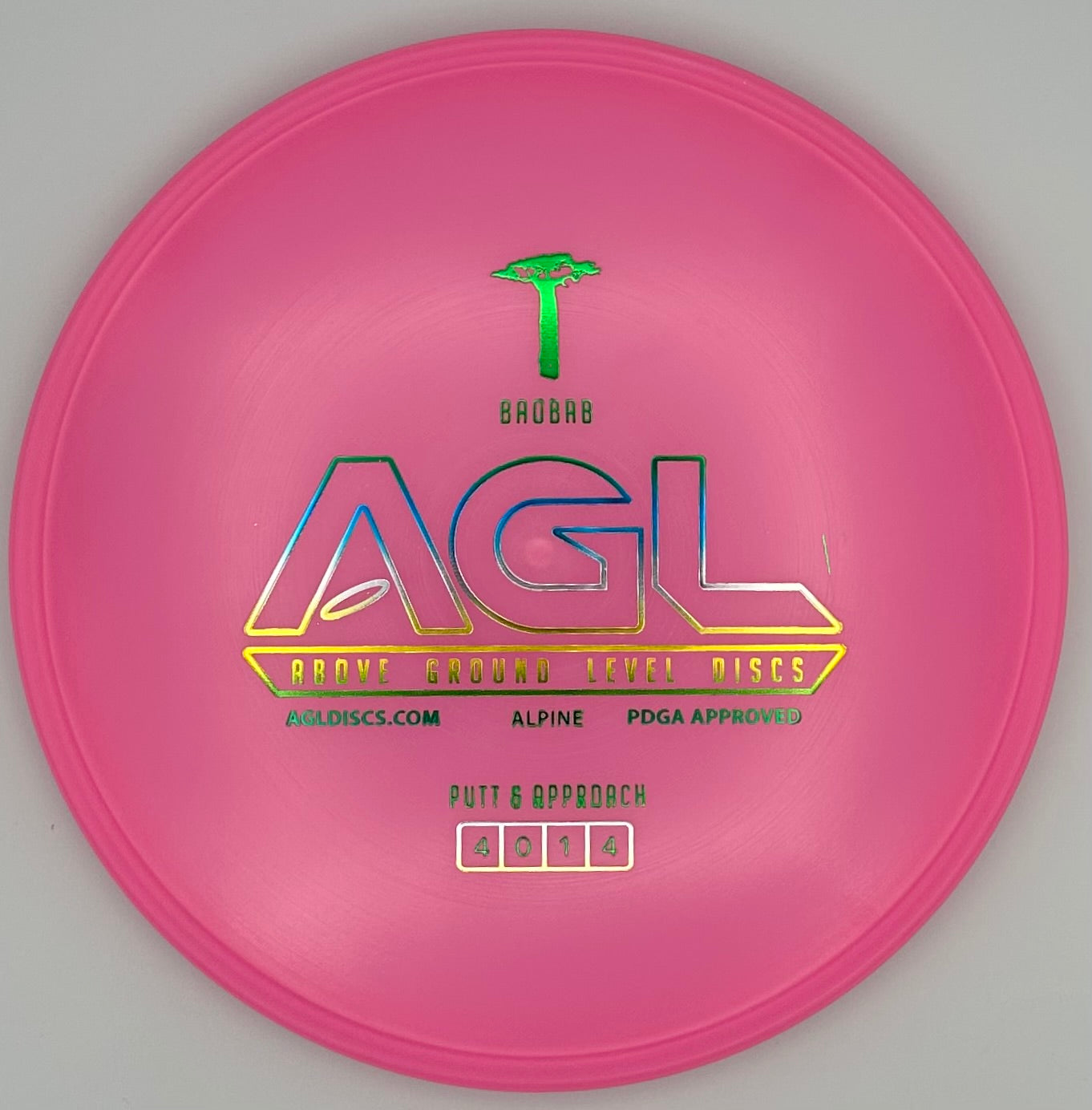 AGL Discs - Bubble Gum Pink Alpine Baobab (AGL Bar Stamp)