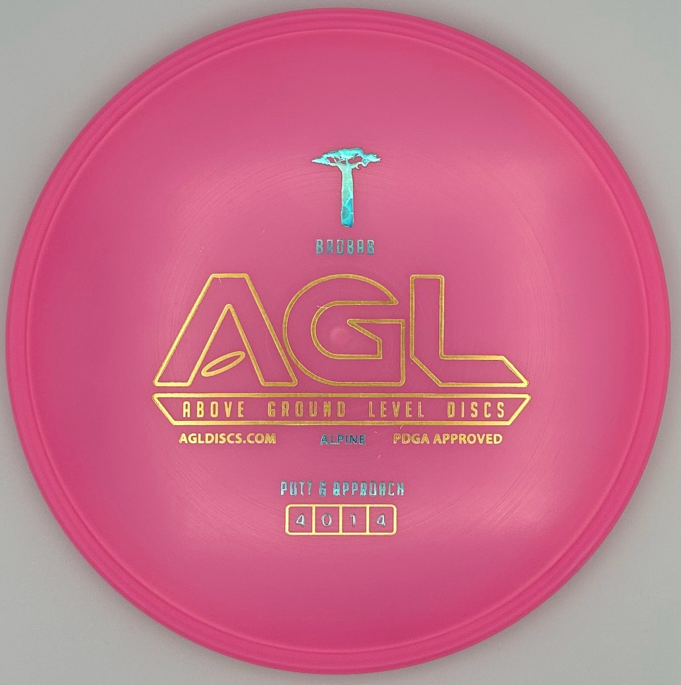 AGL Discs - Bubble Gum Pink Alpine Baobab (AGL Bar Stamp)