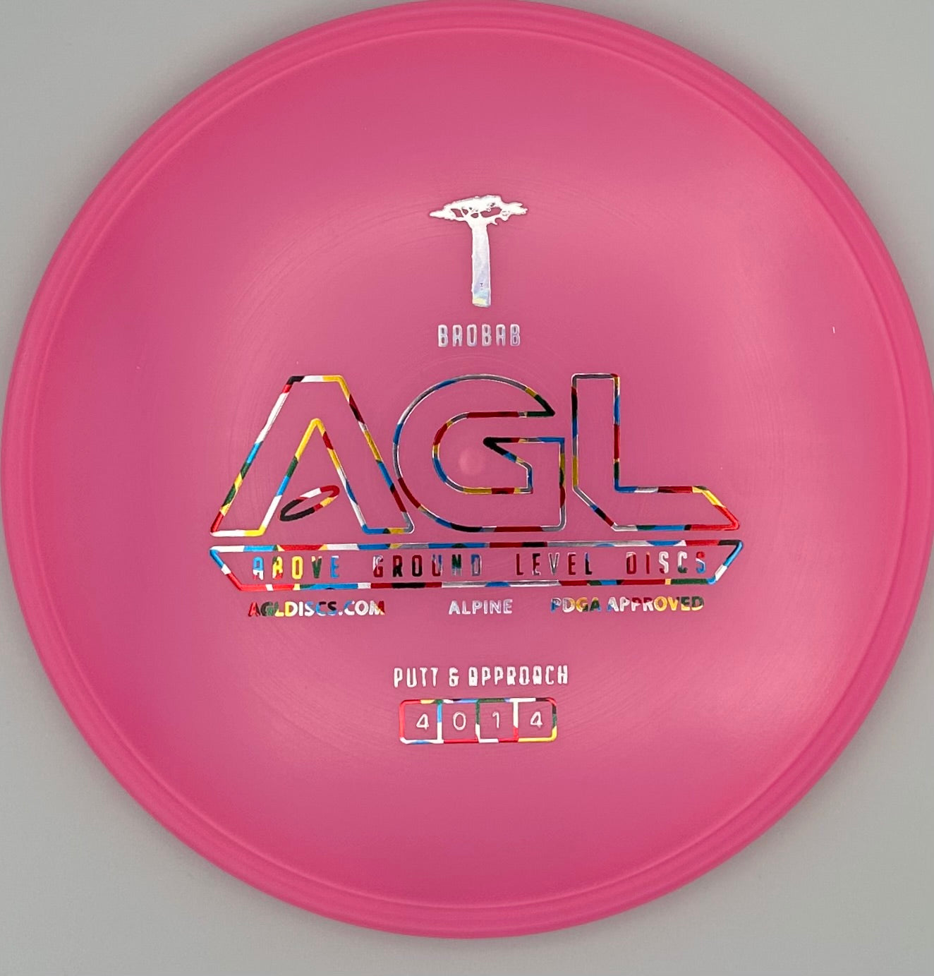 AGL Discs - Bubble Gum Pink Alpine Baobab (AGL Bar Stamp)