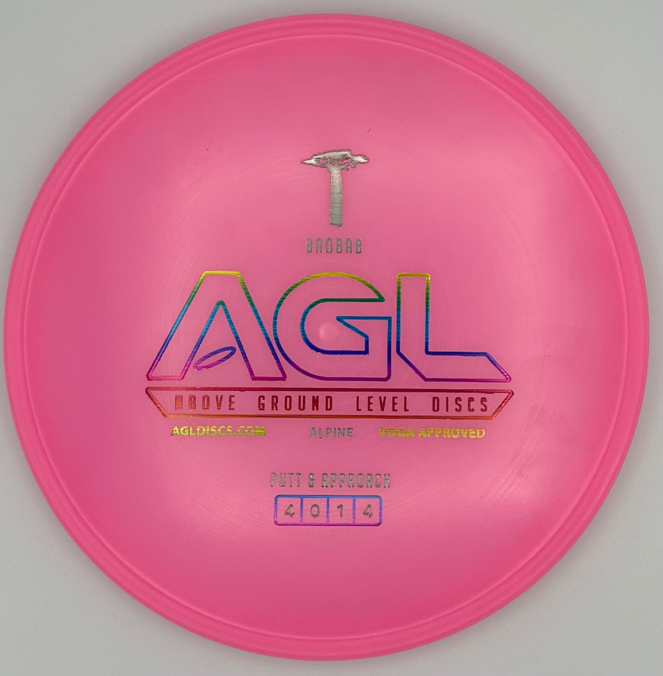 AGL Discs - Bubble Gum Pink Alpine Baobab (AGL Bar Stamp)