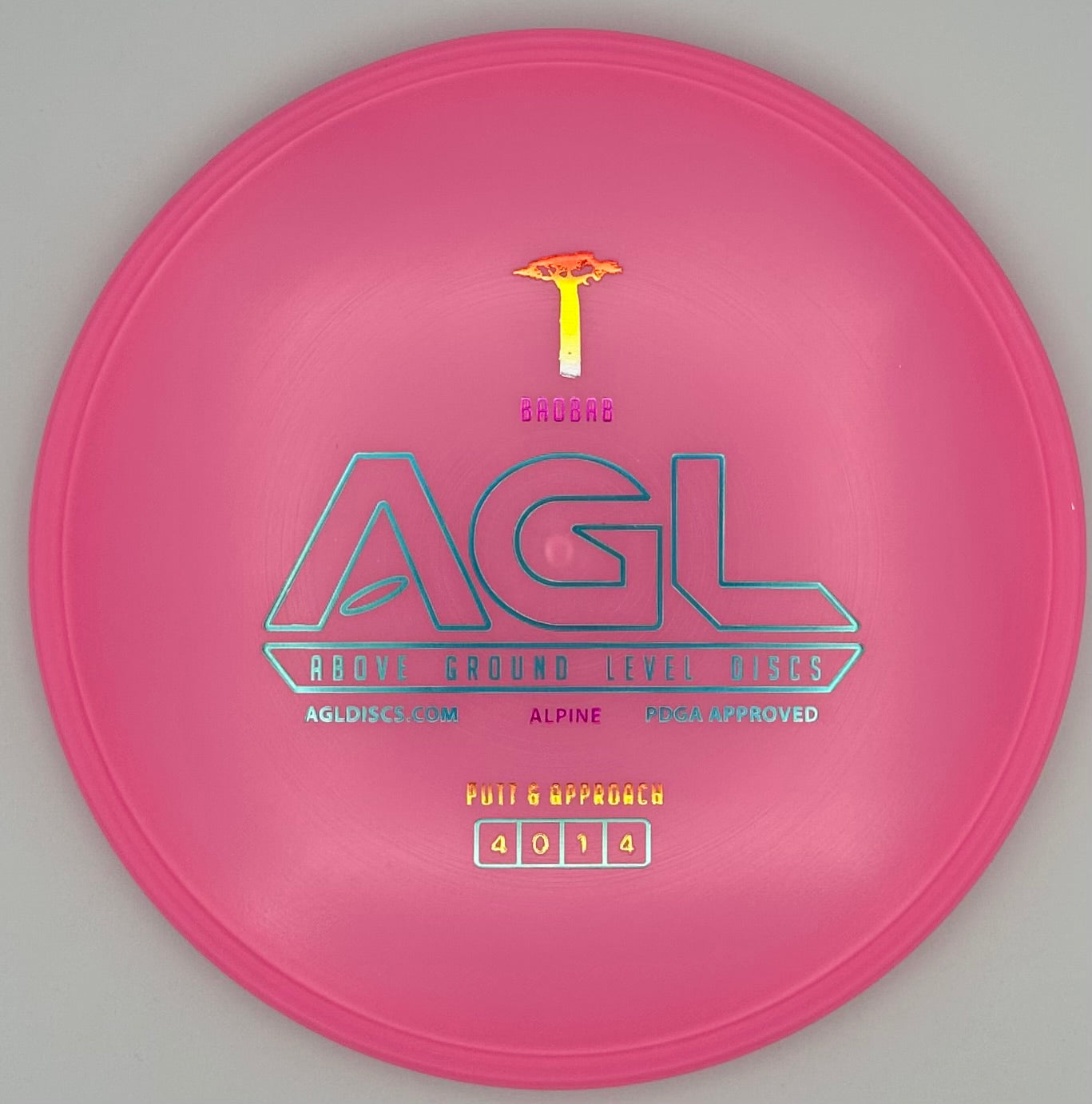 AGL Discs - Bubble Gum Pink Alpine Baobab (AGL Bar Stamp)