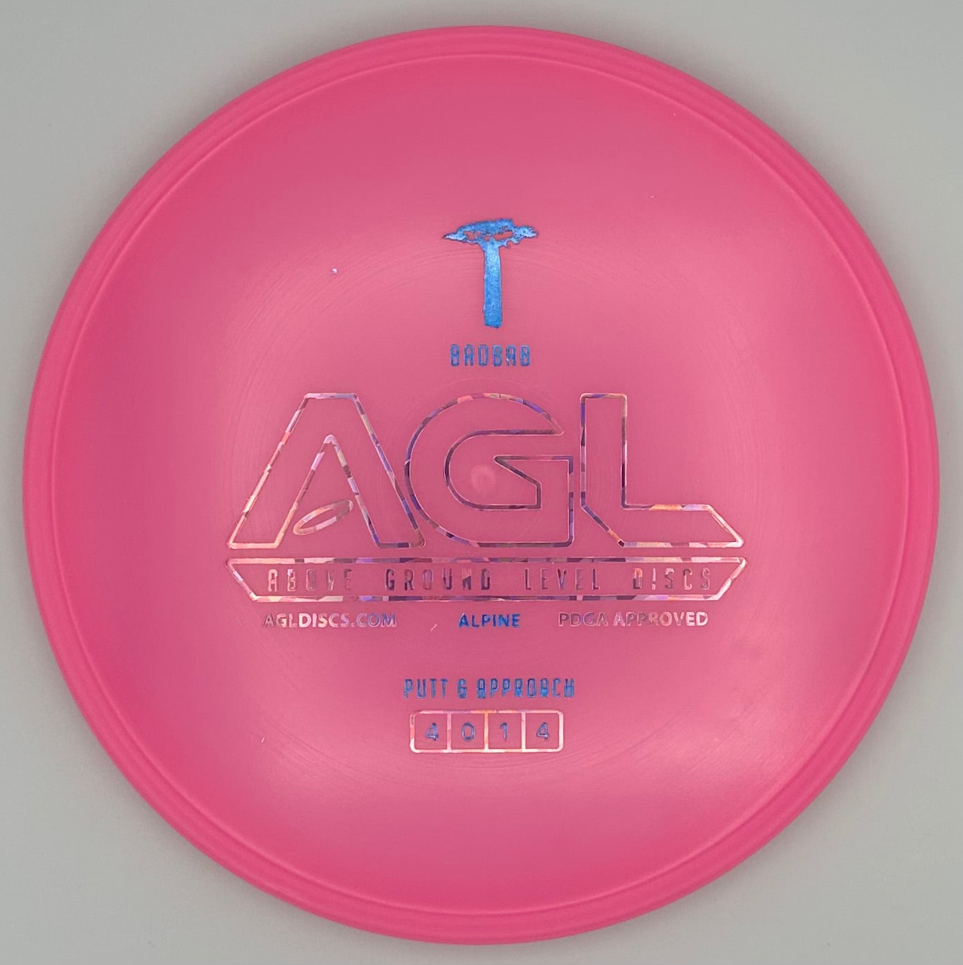 AGL Discs - Bubble Gum Pink Alpine Baobab (AGL Bar Stamp)