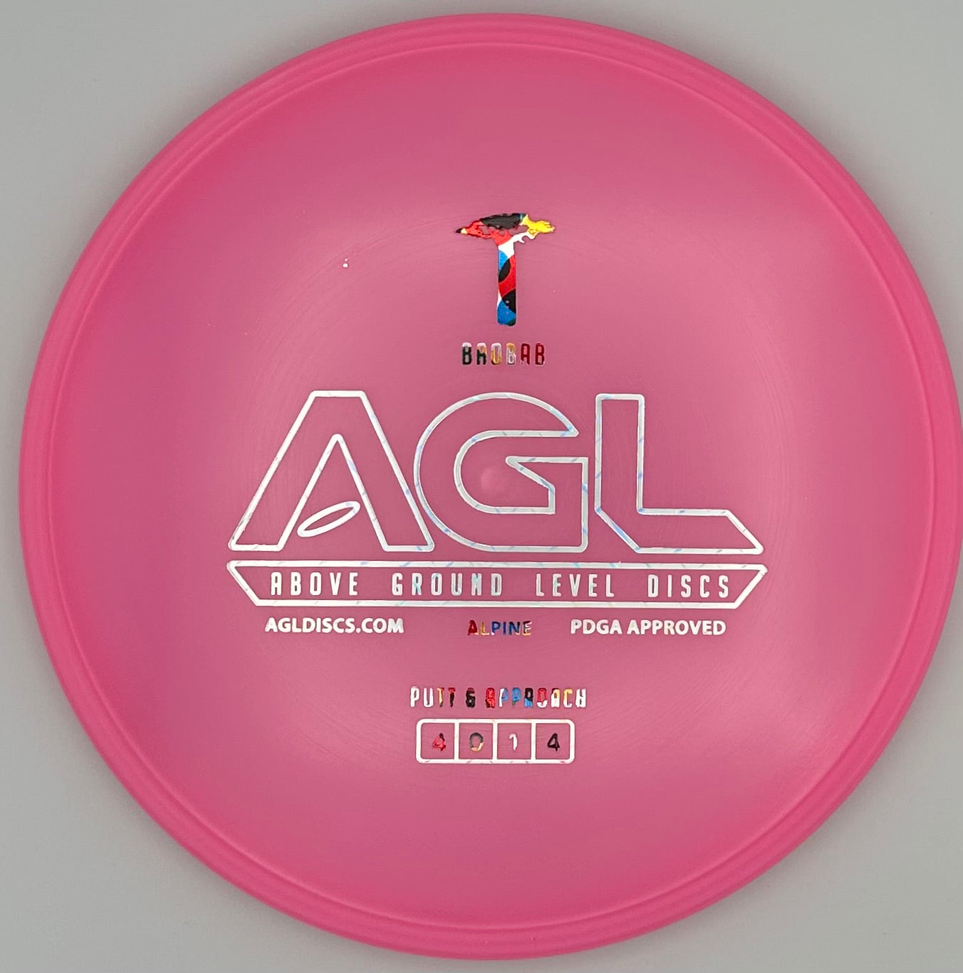 AGL Discs - Bubble Gum Pink Alpine Baobab (AGL Bar Stamp)