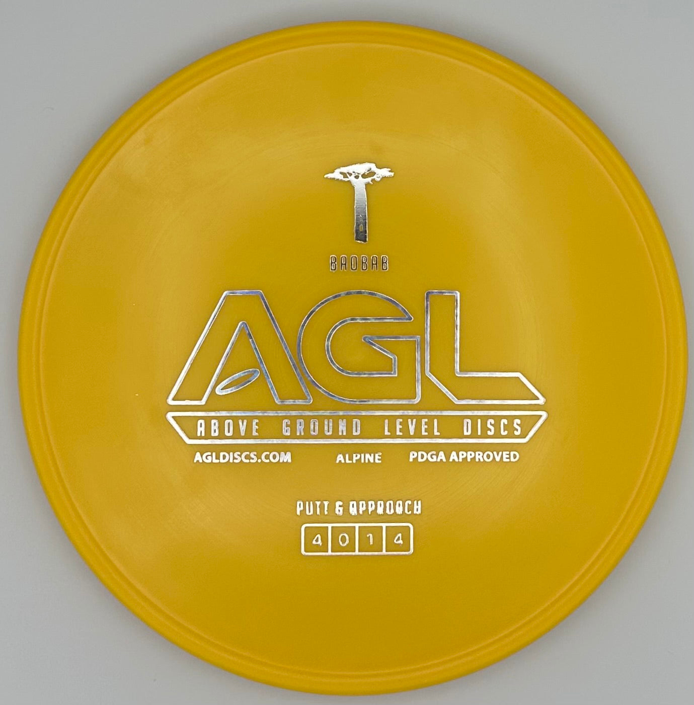 AGL Discs - Pineapple Yellow Alpine Baobab (AGL Bar Stamp)