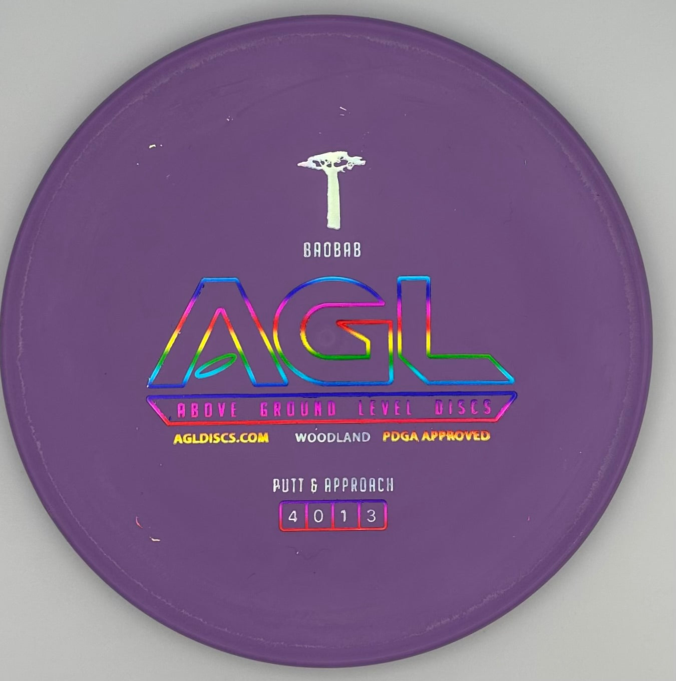 AGL Discs - Purple Punch Woodland Baobab (AGL Bar Stamp)