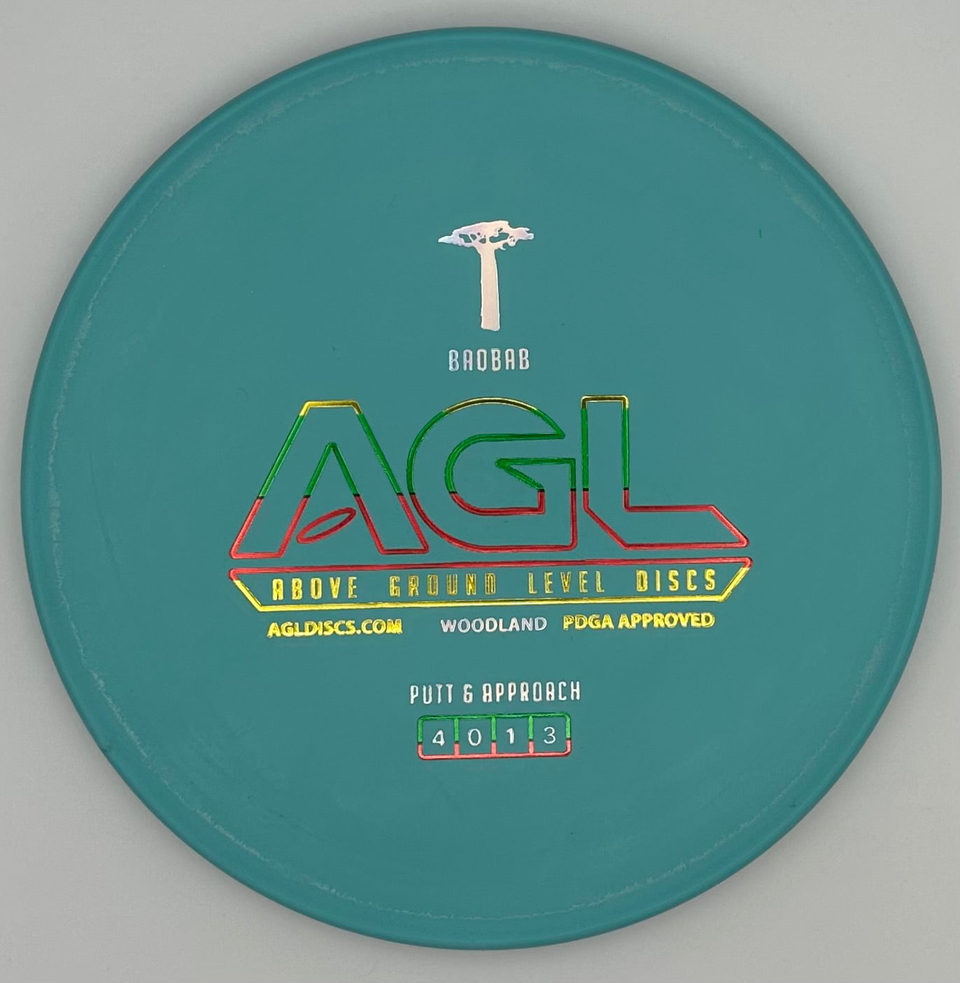AGL Discs - Tropical Blue Woodland Baobab (AGL Bar Stamp)