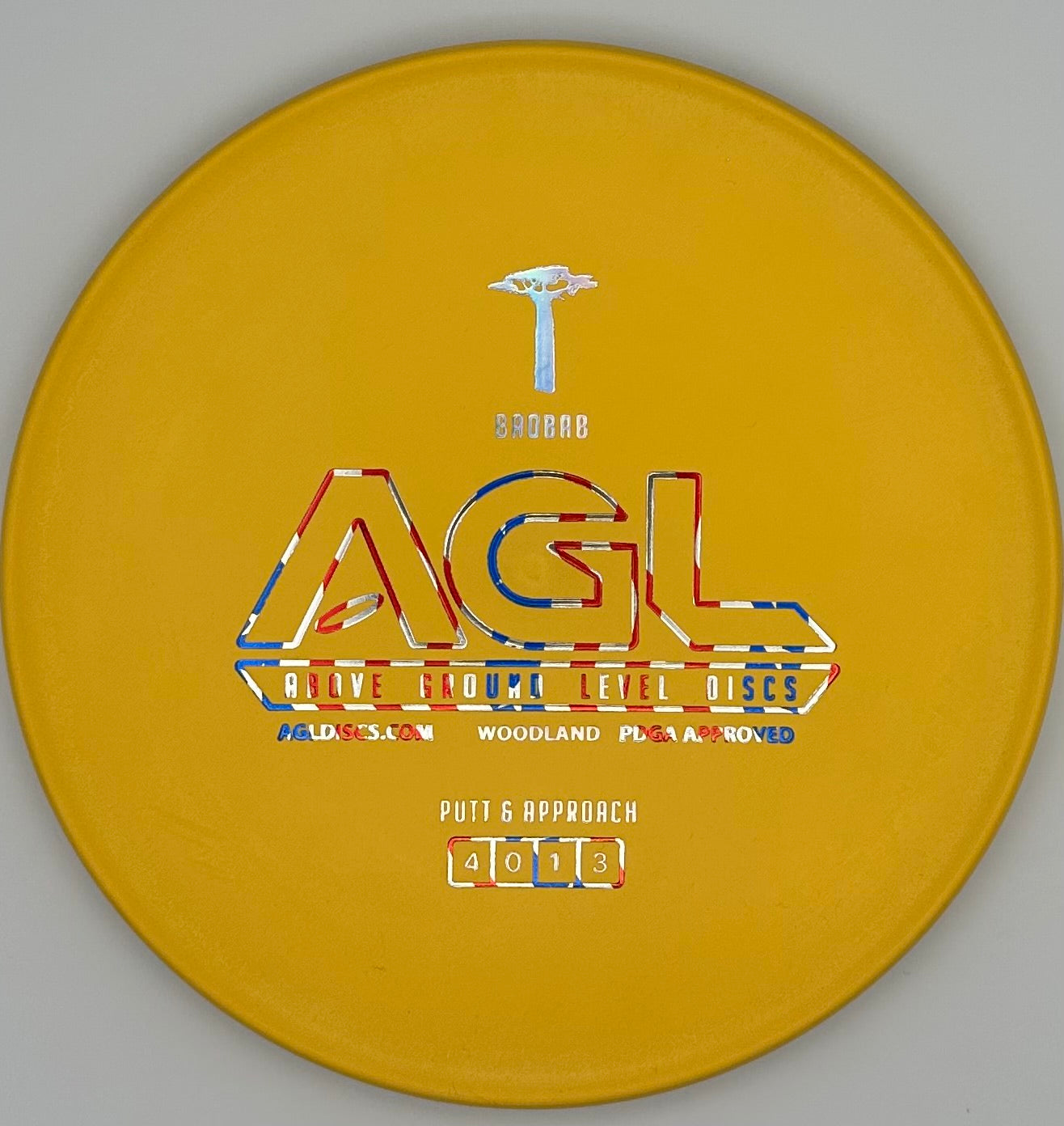 AGL Discs - Banana Yellow Woodland Baobab (AGL Bar Stamp)