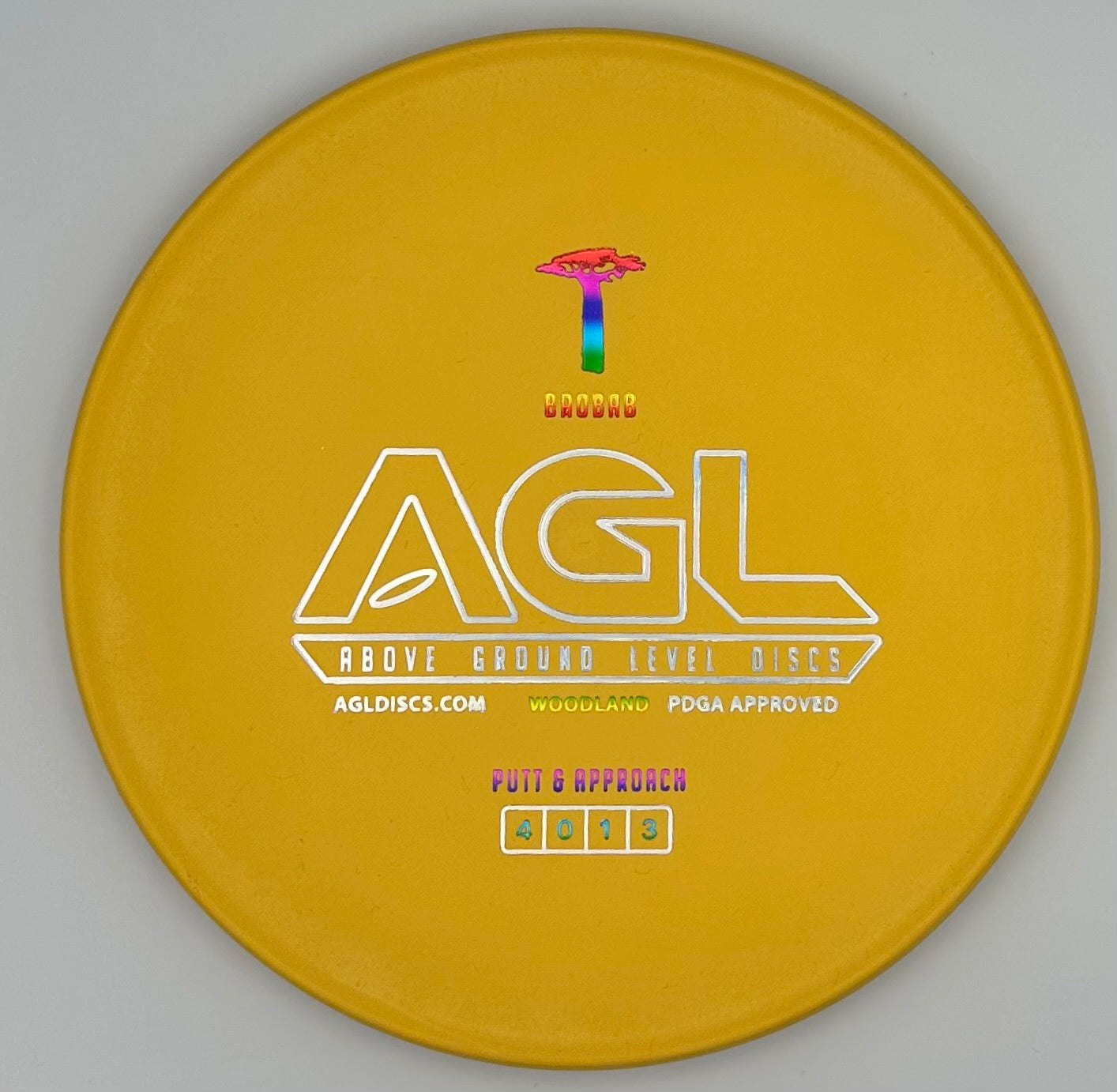 AGL Discs - Banana Yellow Woodland Baobab (AGL Bar Stamp)
