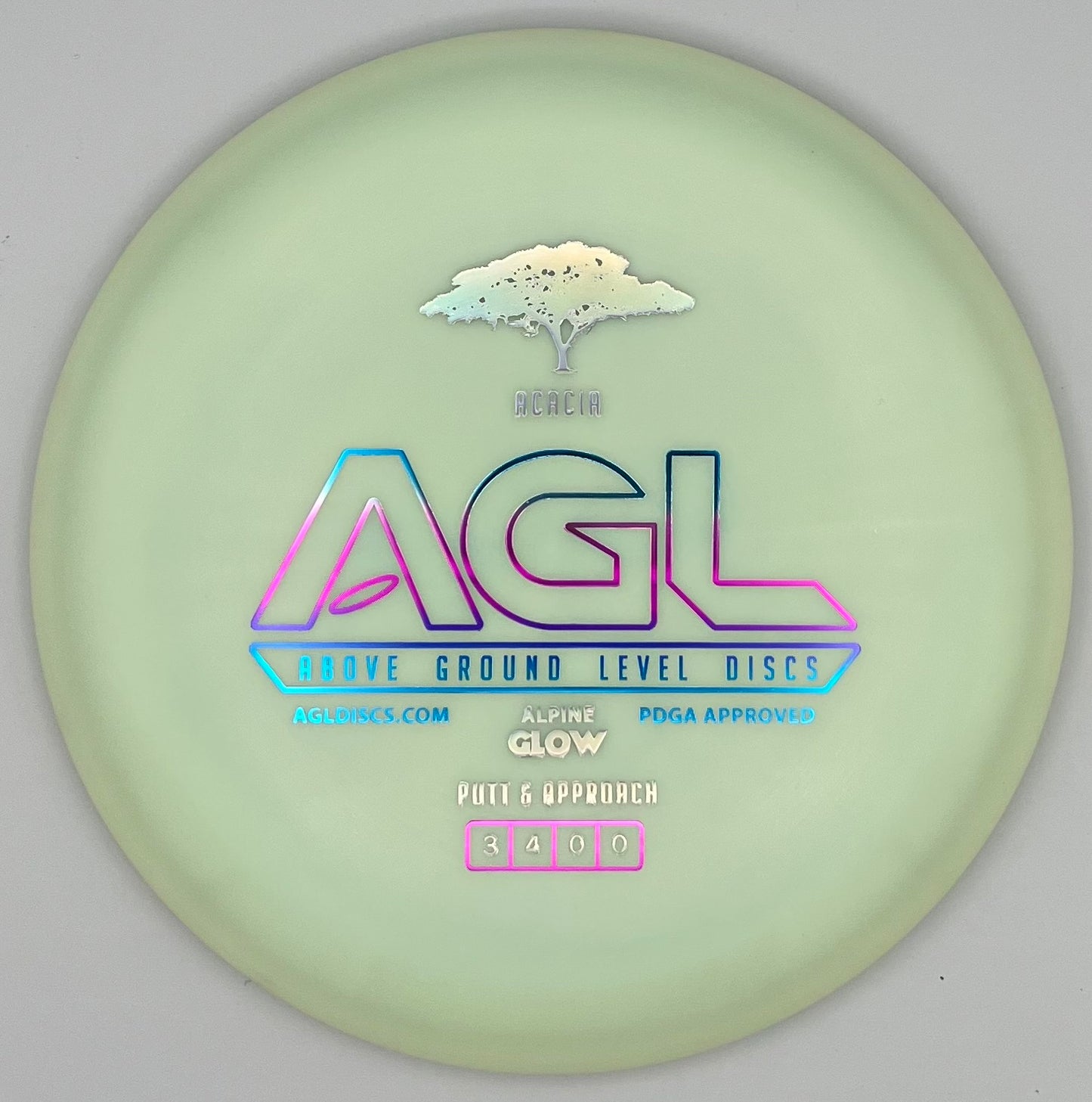 AGL Discs - Alpine GLOW Acacia  (AGL Bar Stamp)