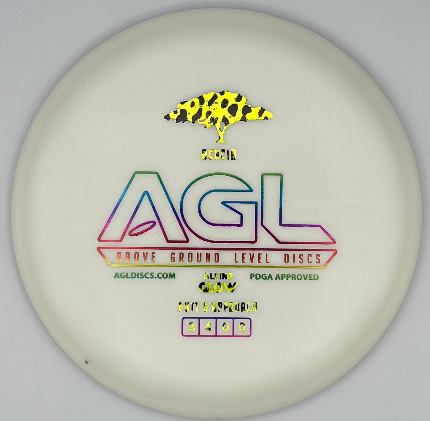 AGL Discs - Alpine GLOW Acacia  (AGL Bar Stamp)