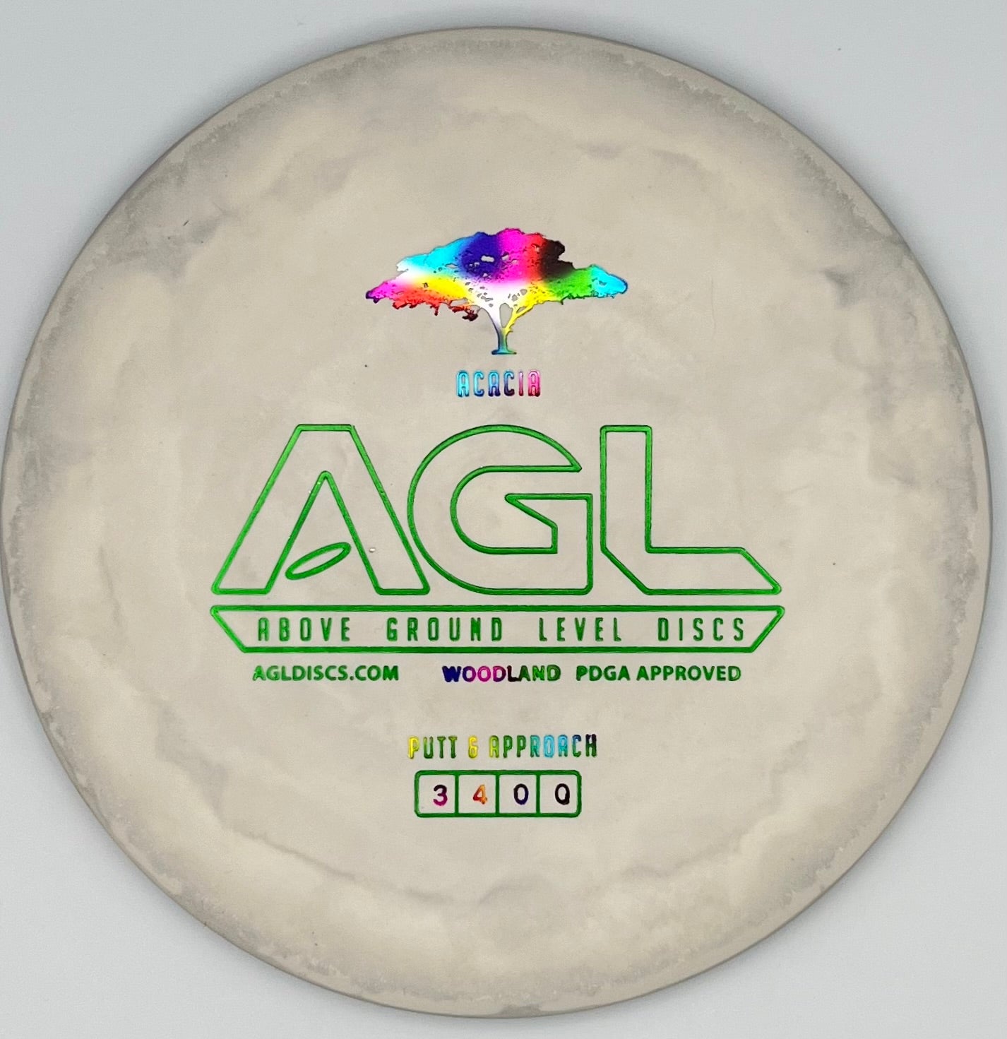 AGL Discs - Smokey Swirl Woodland Acacia (AGL Bar Stamp)
