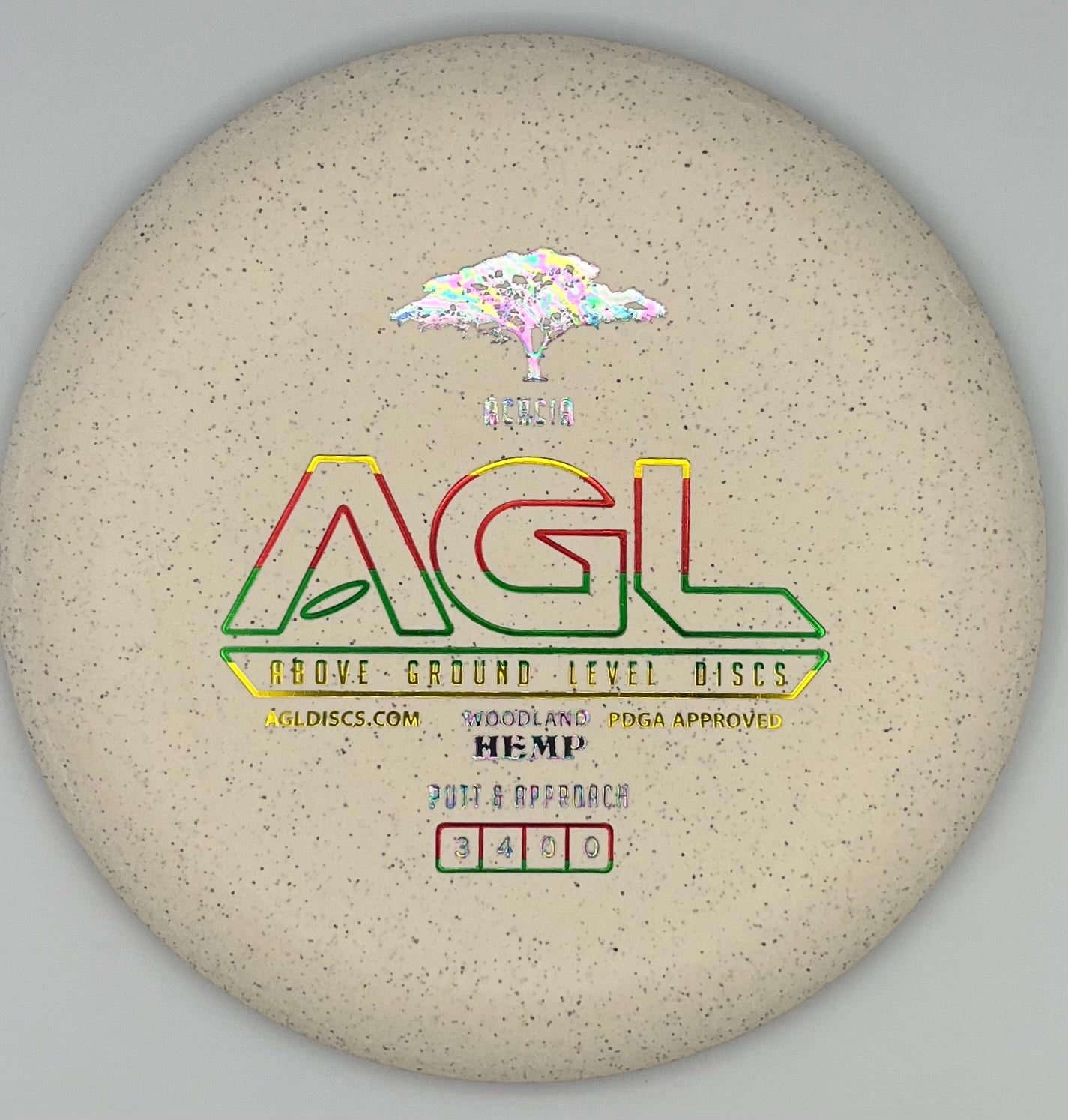 AGL Discs - Cookies and Cream Woodland Hemp Acacia (AGL Bar Stamp)