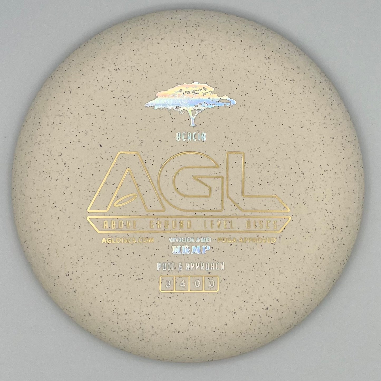 AGL Discs - Cookies and Cream Woodland Hemp Acacia (AGL Bar Stamp)