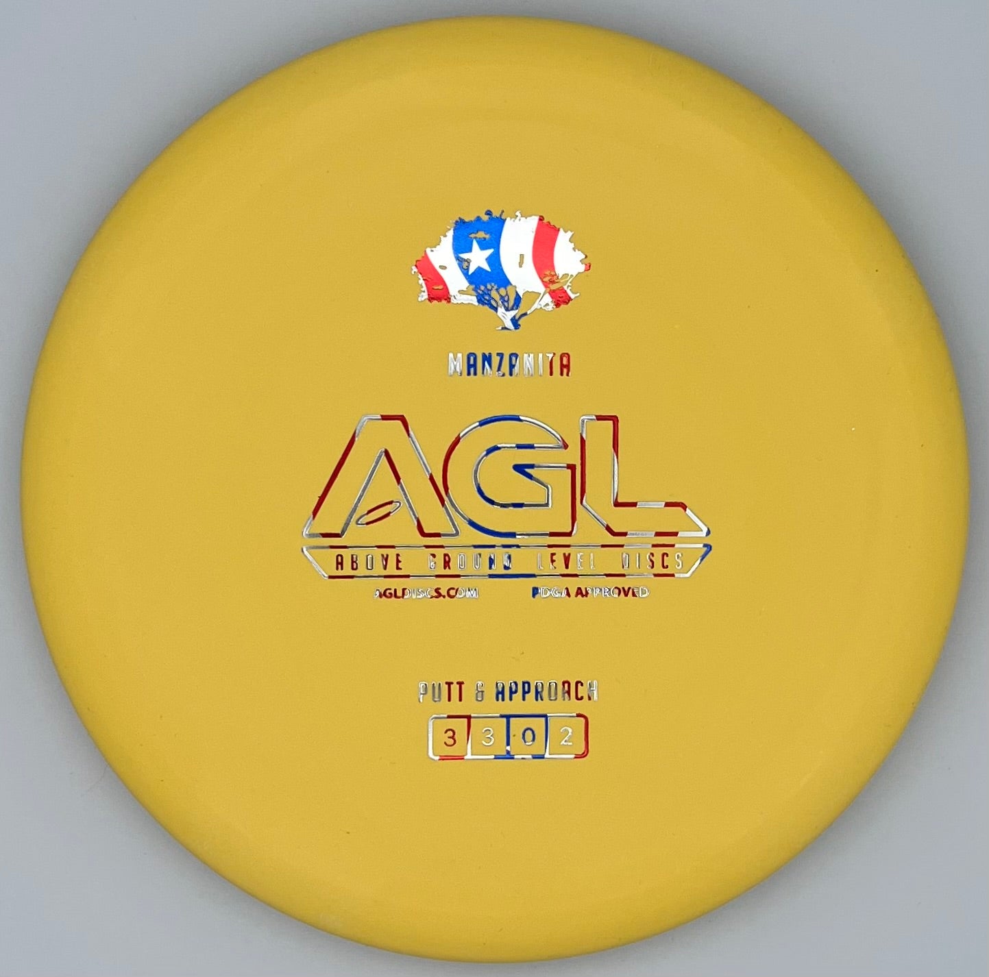 AGL Discs -  Banana Woodland Manzanita (AGL Bar Stamp)
