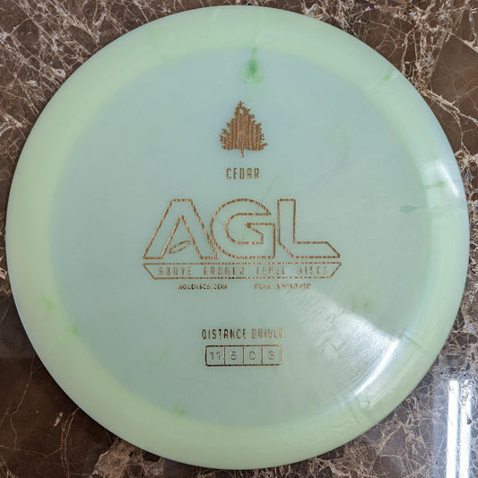 AGL Discs - Cool Mint Green Alpine Cedar (AGL Bar Stamp)