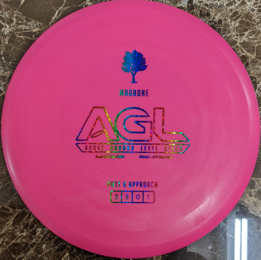 AGL Discs - Hot Pink Medium-Firm Woodland Madrone (AGL Bar Stamp)